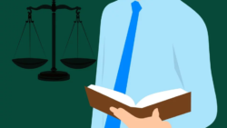 an illustration of a lawyer